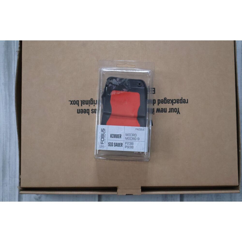 NEW Fobus Polymer Paddle Tactical Holster for Pistol, MPN SWBG, Black Red - Picture 2 of 3